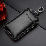 Genuine Leather Wallet Keychain Holder Pouch Purse Key Organizer Cover Bag Fashion Men Key Holder Car Key Case housekeeper
