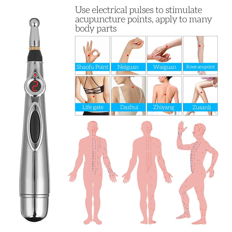 Electronic Acupuncture Pen Meridians Laser Acupuncture Machine Magnet Massager Chinese Therapy Handheld Acupoint Massage Stick 0 Main image