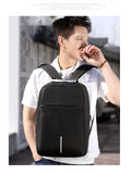 Men Multifunction Anti Theft Backpack 15.6" Inch USB Charging Laptop Backpacks Waterproof Schoolbag Business Travel Bags for Men