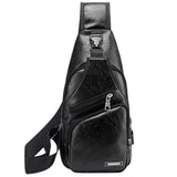 Men's Crossbody Bags Men's USB Chest Bag Designer Messenger bag Leather Shoulder Bags Diagonal Package NEW Backpack Travel