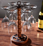 European style new wooden cup rack wine rack dining table wine cabinet decoration