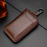 Genuine Leather Wallet Keychain Holder Pouch Purse Key Organizer Cover Bag Fashion Men Key Holder Car Key Case housekeeper