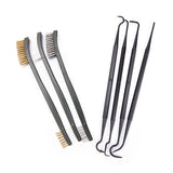 3pcs 17cm Steel / Nylon / Brass Brush + 4pcs Nylon Pick Set Suitable for Cleaning Paint / Rust / Dirt