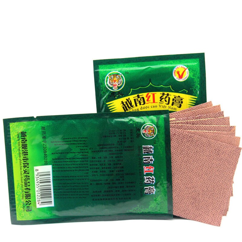 48Pcs/6Bags Vietnam Red Tiger Balm Treatment Plaster Shoulder Muscle Joint Pain Stiff Patch Relief Health Care Secondary image