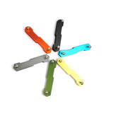 Aluminum Alloy Keychain Flexible Key Holder Clip EDC Aluminum Key Organizer Clip Keys Organizer Folder Keys Wallet Housekeeper
