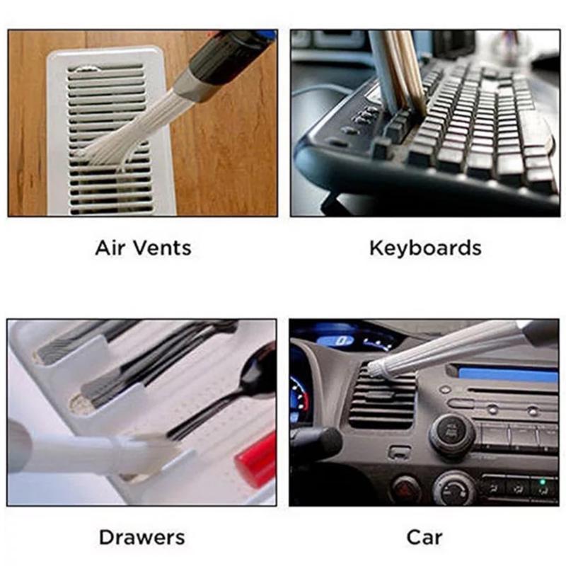 Dusty Brush Vacuum Carpet Brush Multi-functional Straw Tube Dirt Dust Cleaner Portable Universal Cleaning Tools Dropshpping