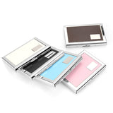 Quality Stainless Steel Credit Card Holder Men Slim Anti Protect Travel ID Cardholder Women Rfid Wallet Metal Case Porte Carte