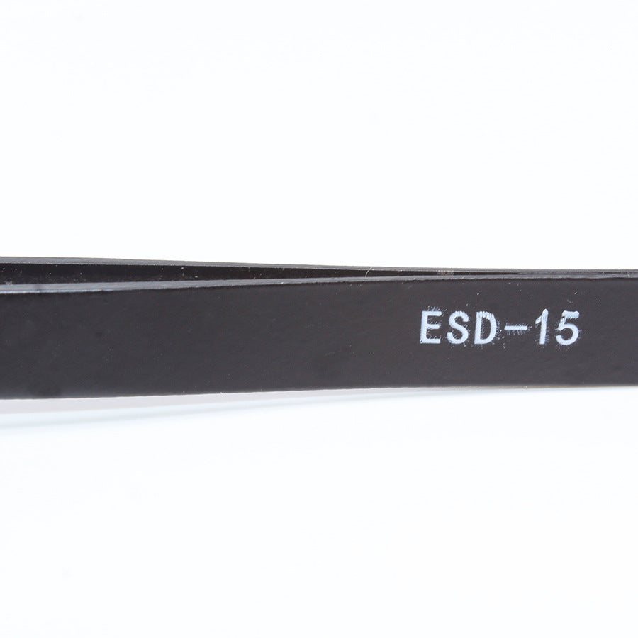 10 model metal anti-static bending straight tip tweezers precision welding  electronic ESD tweezers for soldering smd tool set