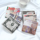 Men Women Bifold Three Options PU Wallet ID Credit Card Storage Holder Purses Fashion Money Clips Dollar Organizer Carteras