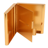20 Sticks Fashion Double Layer Tobacco Smoking Pipe Creative Personality Cigaret Case Metal Cigarette Box Gifts Cigarette Holder