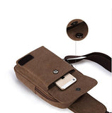 Men's Small Chest Sling Bags Travel Hiking Cross Body Messenger Shoulder Backpack Solid Men Canvas Bag Travel Bag Chestbags