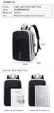 Men Multifunction Anti Theft Backpack 15.6" Inch USB Charging Laptop Backpacks Waterproof Schoolbag Business Travel Bags for Men
