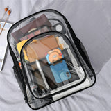 Women Backpack Transparent Versatile Student Bags Youth Backpacks Spring New School Bag For Teenagers Girls Feminina Rucksack