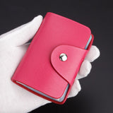 Fashion PU Function 24 Bits Card Case Business Card Holder Men Women Credit Passport Card Bag ID Passport Card Wallet