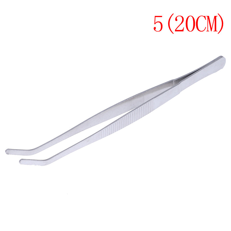 1PC Hot New Stainless Multifuctional Steel Elbow Tweezers Aquarium Clear Clip Tool Medical Repair Tools 12.5/14/16/18/20/25/30cm