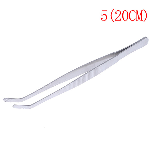 1PC Hot New Stainless Multifuctional Steel Elbow Tweezers Aquarium Clear Clip Tool Medical Repair Tools 12.5/14/16/18/20/25/30cm
