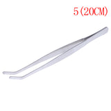 1PC Hot New Stainless Multifuctional Steel Elbow Tweezers Aquarium Clear Clip Tool Medical Repair Tools 12.5/14/16/18/20/25/30cm