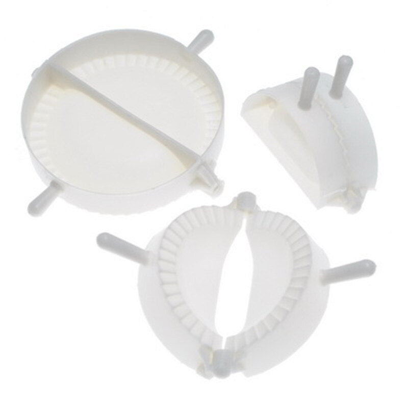 New 3pcs Press Ravioli Dough Pastry Pie Dumpling Maker Gyoza Tools Mould Tool 3 Size Easy Eco Friendly Dumpling Mould