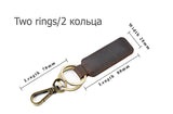 Mini Key Holder Real Cowhide Genuine Leather Keychain Pocket Housekeeper for Car Keys Organizer Clip Ring Handmade Accessories