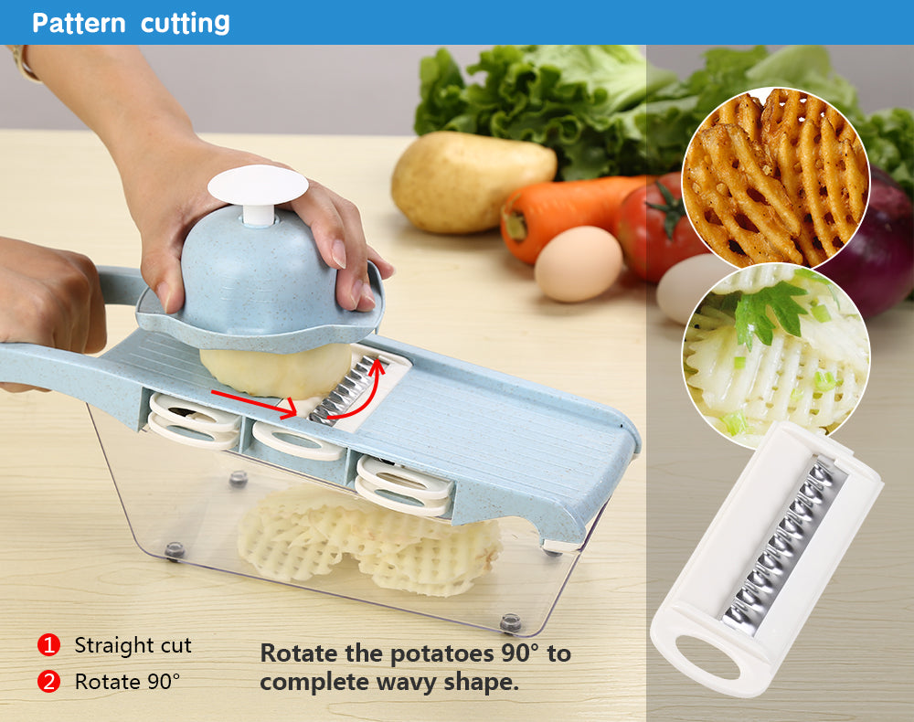 Manual Vegetable Cutter Stainless Steel Blade Mandoline Slicer Cheese Grater Carrot Potato Peeler Vegetable Slicer dicer kitchen