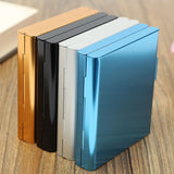 20 Sticks Fashion Double Layer Tobacco Smoking Pipe Creative Personality Cigaret Case Metal Cigarette Box Gifts Cigarette Holder
