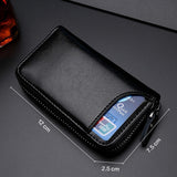 Genuine Leather Wallet Keychain Holder Pouch Purse Key Organizer Cover Bag Fashion Men Key Holder Car Key Case housekeeper