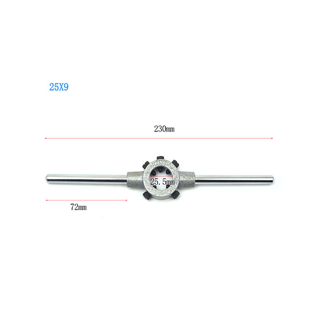 Multitool Die Set Wrench Steel Circular Die Handle Hand Tools for Dies Threading Tools Metal Workpiece Thread Maker