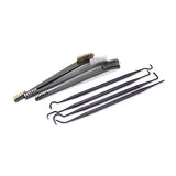 3pcs 17cm Steel / Nylon / Brass Brush + 4pcs Nylon Pick Set Suitable for Cleaning Paint / Rust / Dirt