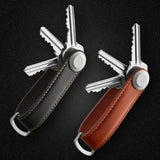 Car Key Pouch Bag Case Wallet Holder Chain Key Wallet Ring Collector Housekeeper EDC Pocket Key Organizer Smart Leather Keychain