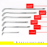 L Type Socket Bent Bar 250mm 300mm 350mm 500mm L-Handle Sockets Wrench Hand Tools 10" 12" 14" 20" Curved Rod