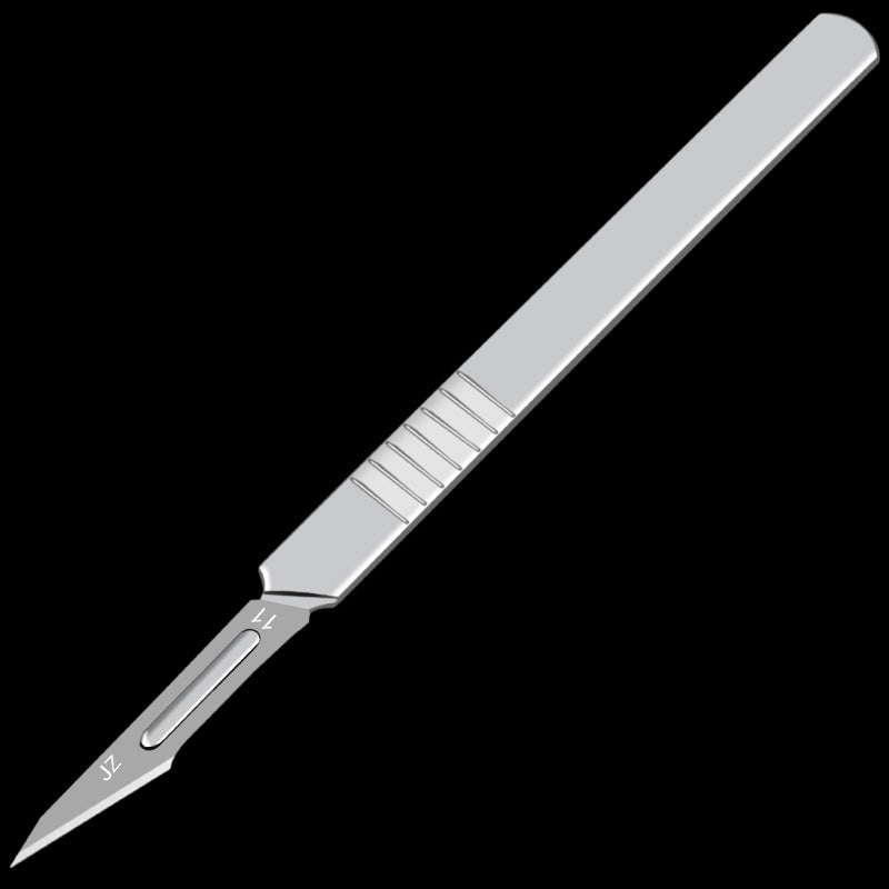 10pcs 11# 23# Carbon Steel Surgical Scalpel Blades + 1pc Handle Scalpel DIY Cutting Tool PCB Repair Animal Surgical Knife