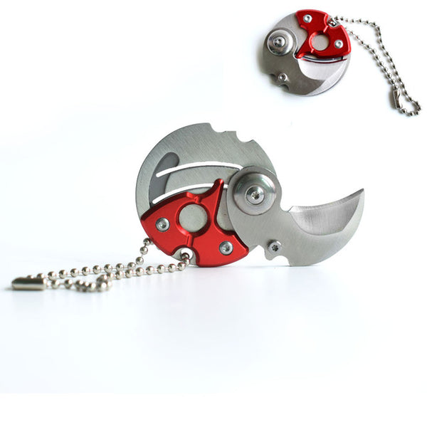 Pocket Fold Mini knife Gear Peeler Peel Combat Open Camp Coin Outdoor Self Defend EDC Opener Parcel Box Claw Package Letter