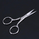 Stainless Steel Nose Hair Scissors Beard Eyebrow Facial Hairs False Eyelashes Trimmer Scissors with Sharp Edge Blades