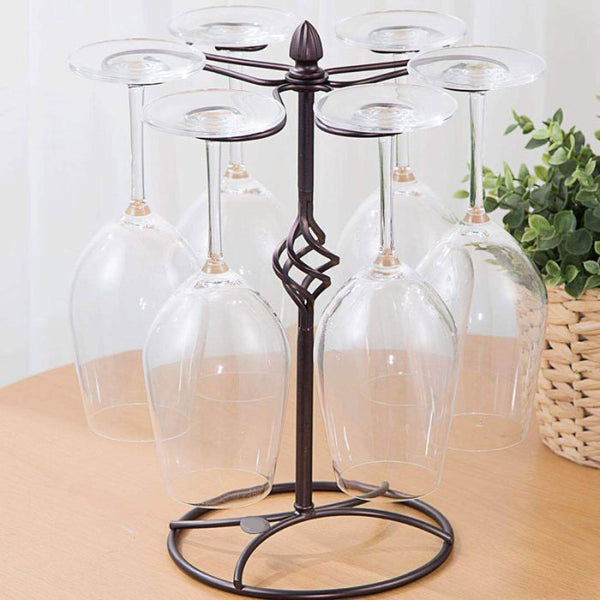 Creative Metal Wine Rack Hanging Wine Glass Holder Bar Stand Bracket Display Stand Bracket Decor