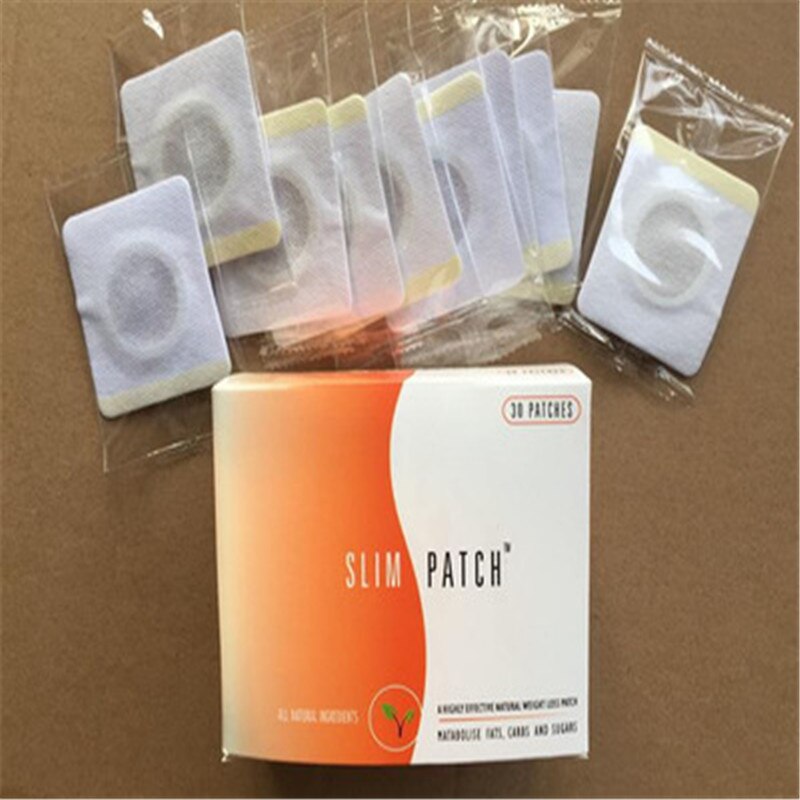 30pcs/box Navel Stick Slim Patch Slimming Lose Weight Cellulite Fat Burning Abdomen Belly Magnetic Patches Detox Adhesive