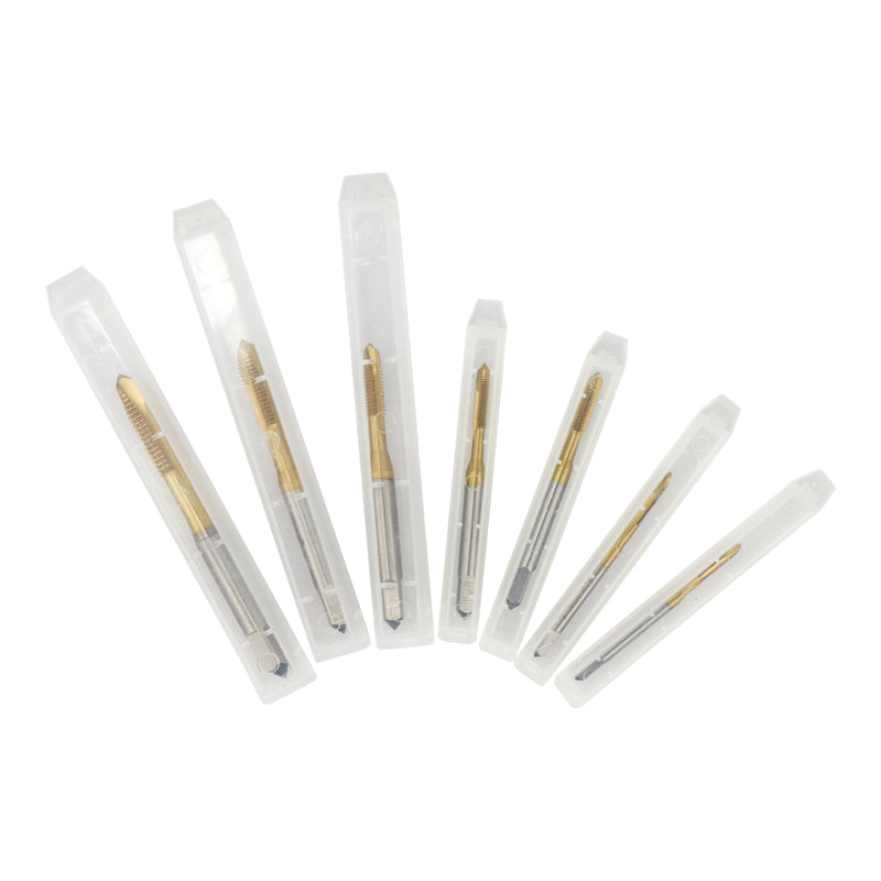 1pc M2/M2.5/M3/M3.5/M4/M5/M6 Titanium Coated Hand Tap HSS Metric Straight Flute Thread Screw Tap