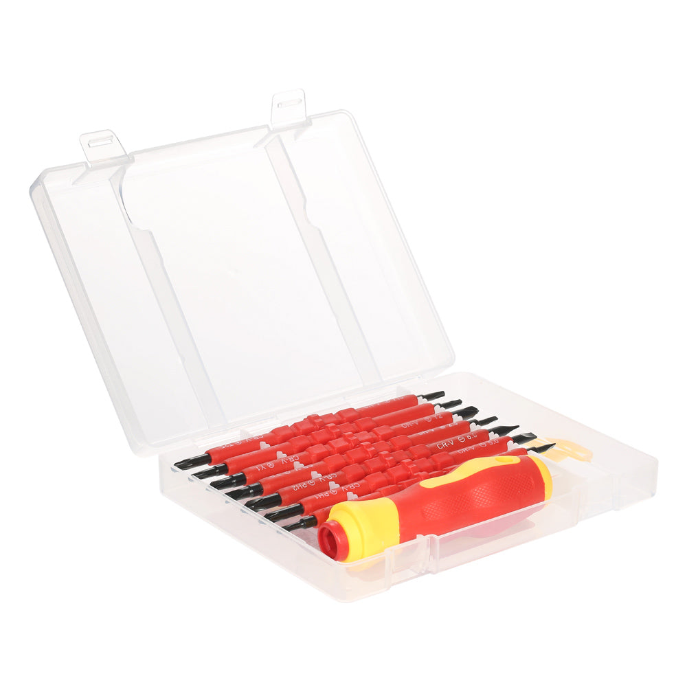13pcs 1000V hand tools multitool Insulated Screwdrivers Set + Magnetic Slotted Phillips Pozidriv Torx Bits electrician tools