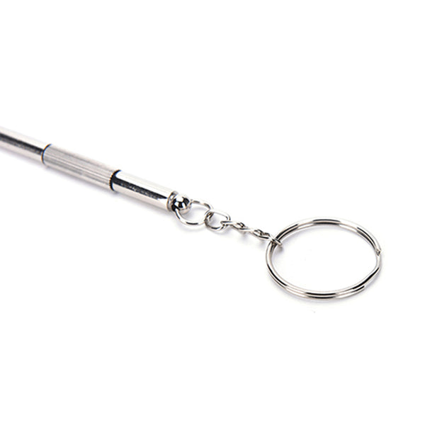 Portable 3 in 1 Keychain Screwdriver Eyeglass Sunglasses Watch Repair Kit Tool