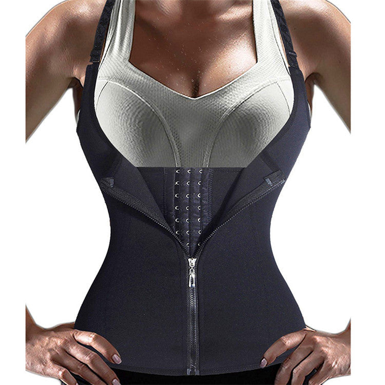 Shoulder Strap Waist Trainer Slimming Belt Vest Corset Women Zipper Hook Body Shaper Waist Cincher Slimming Weight Loss Main image