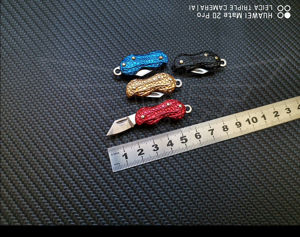 Mini Portable Knife Fold Camping Folding pocket Keychain Outdoor tool Self-defense Peanut knife EDC tool NEW