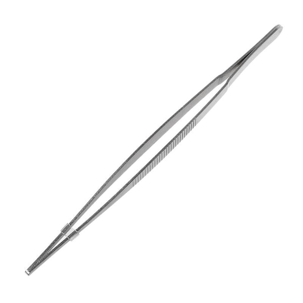 5 Sizes Toothed Tweezers Barbecue Stainless Steel Long Food Tongs Straight Home Medical Tweezer Garden Kitchen BBQ Tool