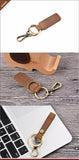 Mini Key Holder Real Cowhide Genuine Leather Keychain Pocket Housekeeper for Car Keys Organizer Clip Ring Handmade Accessories