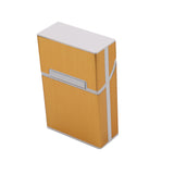 Personality Creative Aluminum Smoking Cigarette Case Men Cigar Tobacco Holder Pocket cigarette Box Storage Container Man Gift