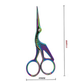 115mm Stainless Steel Classic Crane Bird Scissors Durable Manicure Cutter Remover Scissor Nail Cuticle Styling Tool