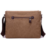 Canvas Leather Crossbody Bag Men Military Army Vintage Bags Shoulder Bag Casual Travel school Bags For Teenagers sac a dos bolsa