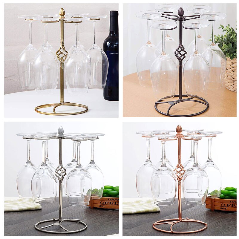 Creative Metal Wine Rack Hanging Wine Glass Holder Bar Stand Bracket Display Stand Bracket Decor Secondary image