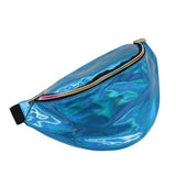 New Fanny Pack Multi-function Steam Punk Leg Fashion  Chest Bag Reflective Laser Shoulder Bag Women's Belt Waist Bag Pochete