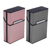 Personality Creative Aluminum Smoking Cigarette Case Men Cigar Tobacco Holder Pocket cigarette Box Storage Container Man Gift