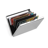 Quality Stainless Steel Credit Card Holder Men Slim Anti Protect Travel ID Cardholder Women Rfid Wallet Metal Case Porte Carte