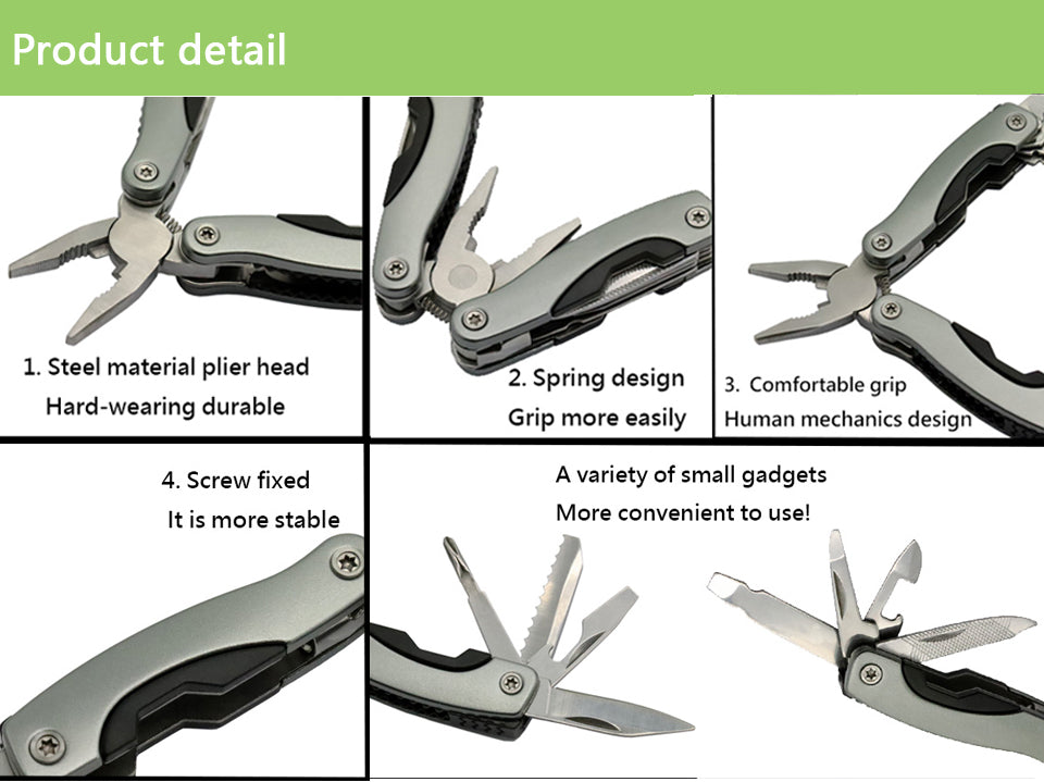 Plier Stainless Steel Multi tool Functional Plier Hand Tools Plier Screwdriver Tool Kit Combination Outdoor Multitool